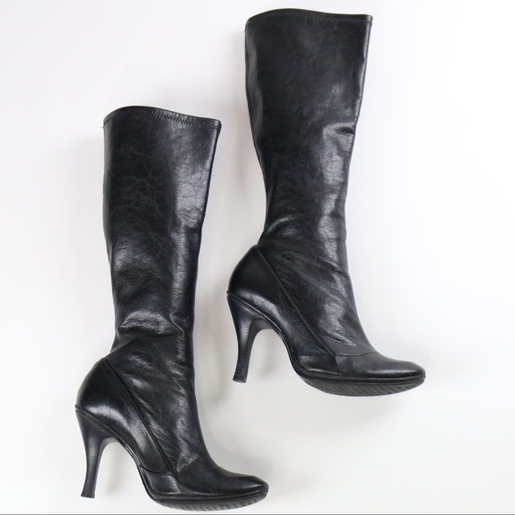 SOLD Gianni Bini Black High Heel Boots - Picture 2 of 8